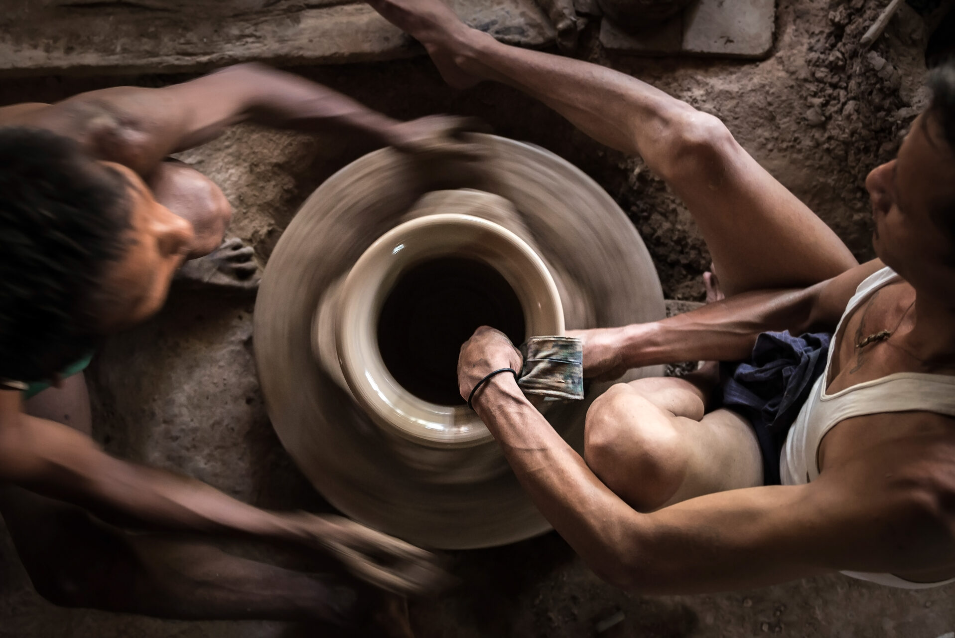 Myanmar Burma Portrait Travel Photography Documentary Portraiture Oh Bo Pottery Shed Twante near Yangon Myanmar Burma