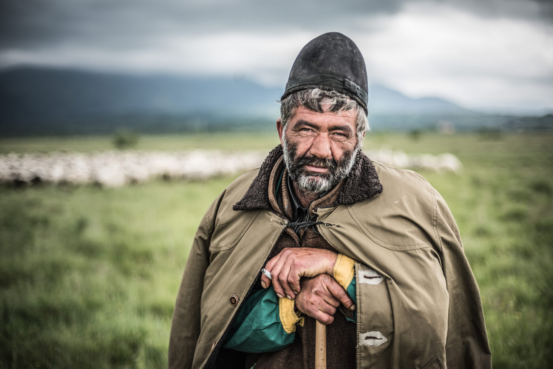 Romania Travel Portrait Photography Documentary Portraiture Portrait of a shepherd at Bran Transylvania Romania